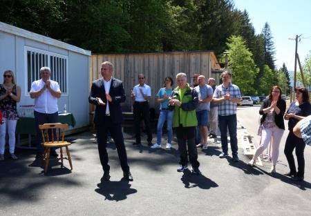 OTVORITEV DOVOZNE CESTE DO BIATLONSKEGA CENTRA 30 FOTO LJUBO VUKELIČ